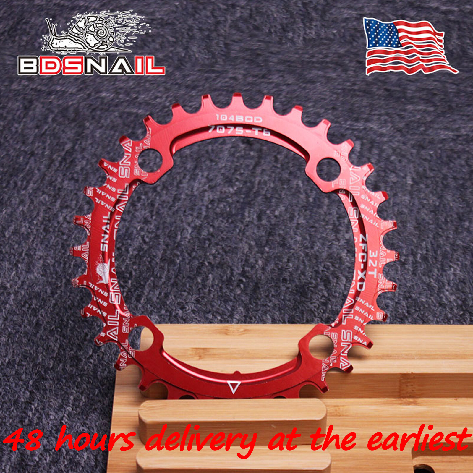 SNAIL 104BCD Narrow Wide 30-52T MTB Bike Single Chainring fit SHIMANO/FSA Crank