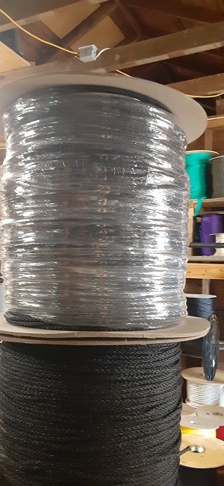 5/32 " x 3000 ft.(Multiple lengths on spool) Hollow Braid Polypropylene Rope.