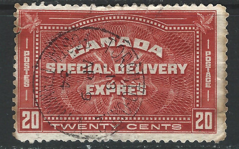Bigjake: Canada #E4, 20 cent Special Delivery