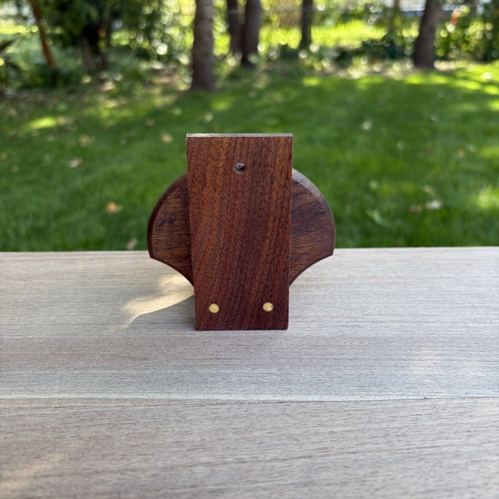 Grouse Tail Fan Plaque, Walnut