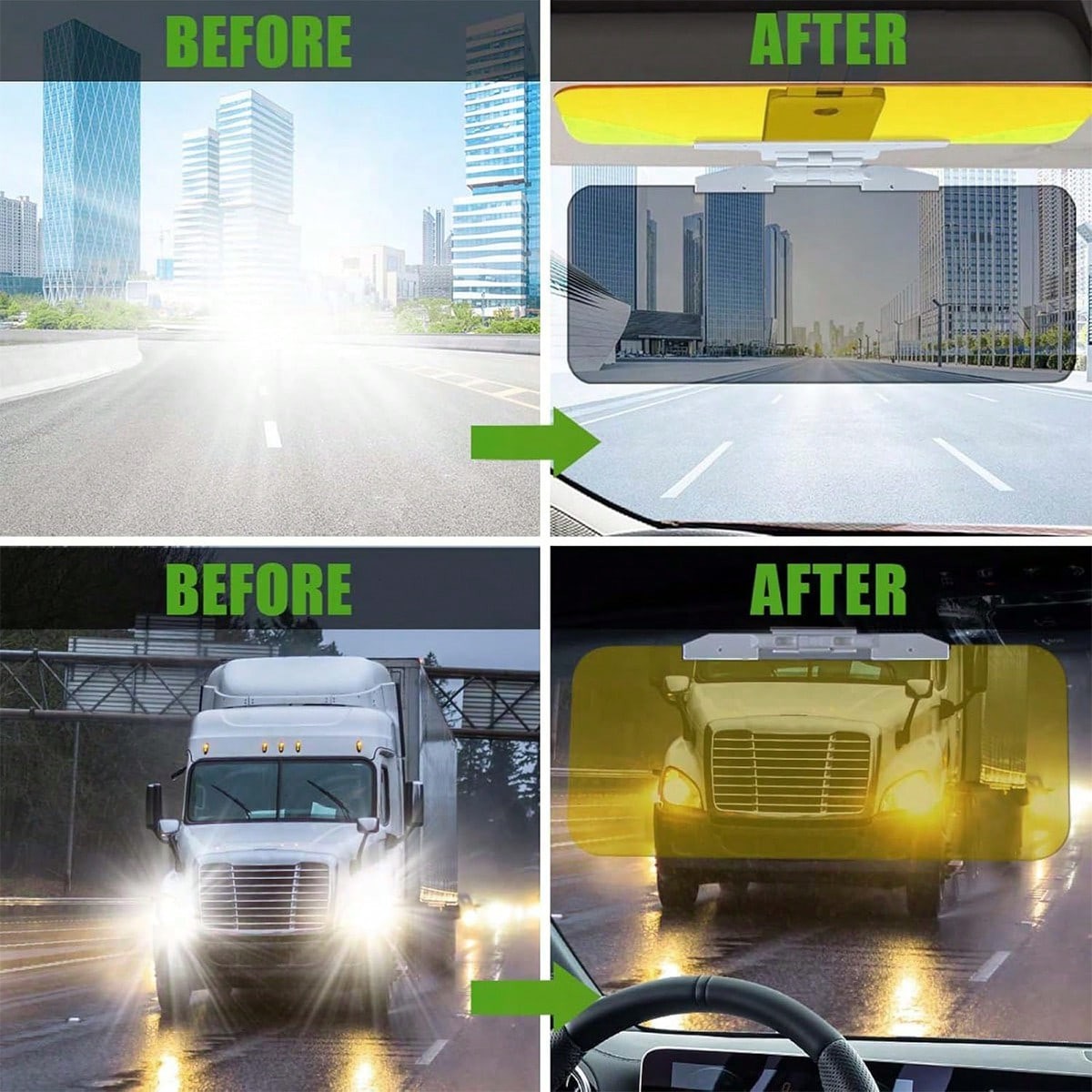 Car Anti Glare Sun Visor Universal Day and Night HD Tac Visor Shade Extender