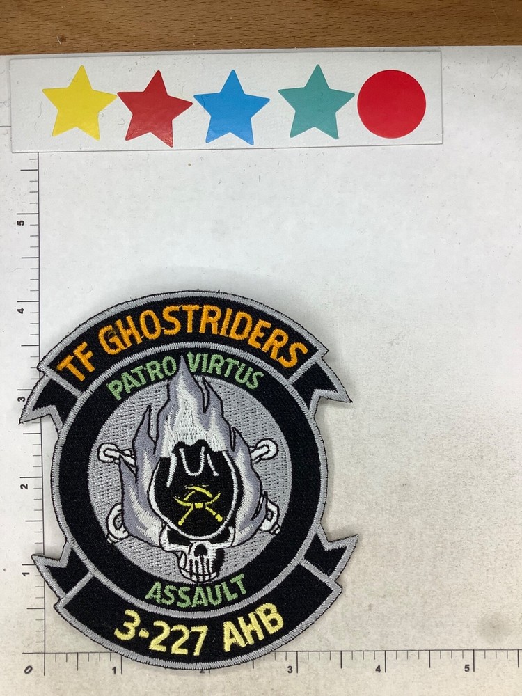 US ARMY 3-227 ANB TF GHOSTRIDERS SQUADRON PATCH