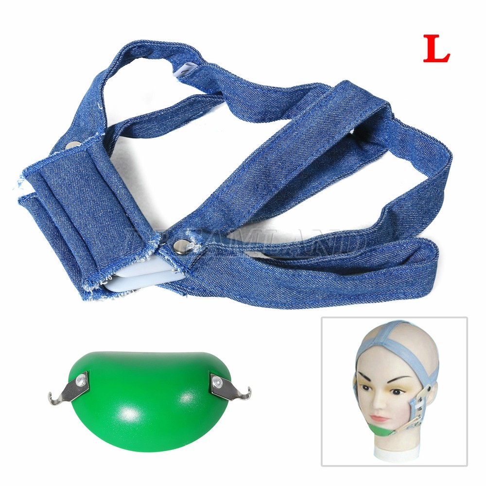 Orthodontic High - Pull Headgear With Rigid Chin Cap High Pull Strap Dental