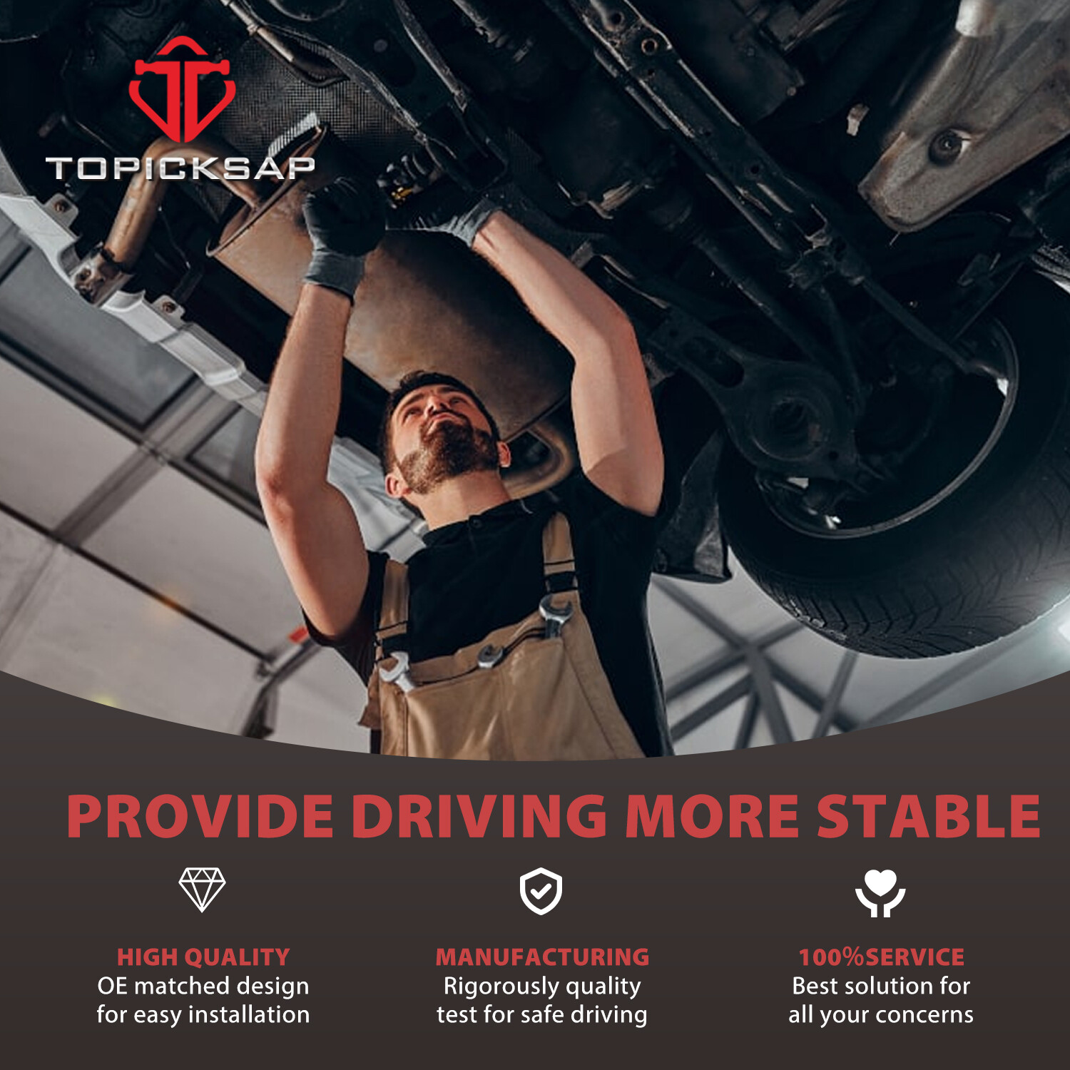 12Pcs Front Control Arm Kit Ball Joint Sway Bar for 2009-2015 Dodge Journey