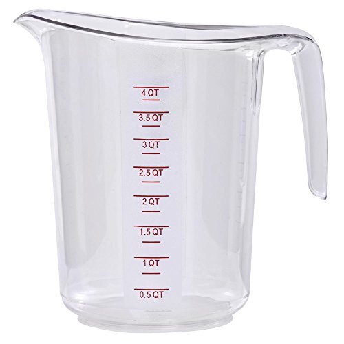 HUBERT® 4 qt Measuring Cup Clear Polycarbonate