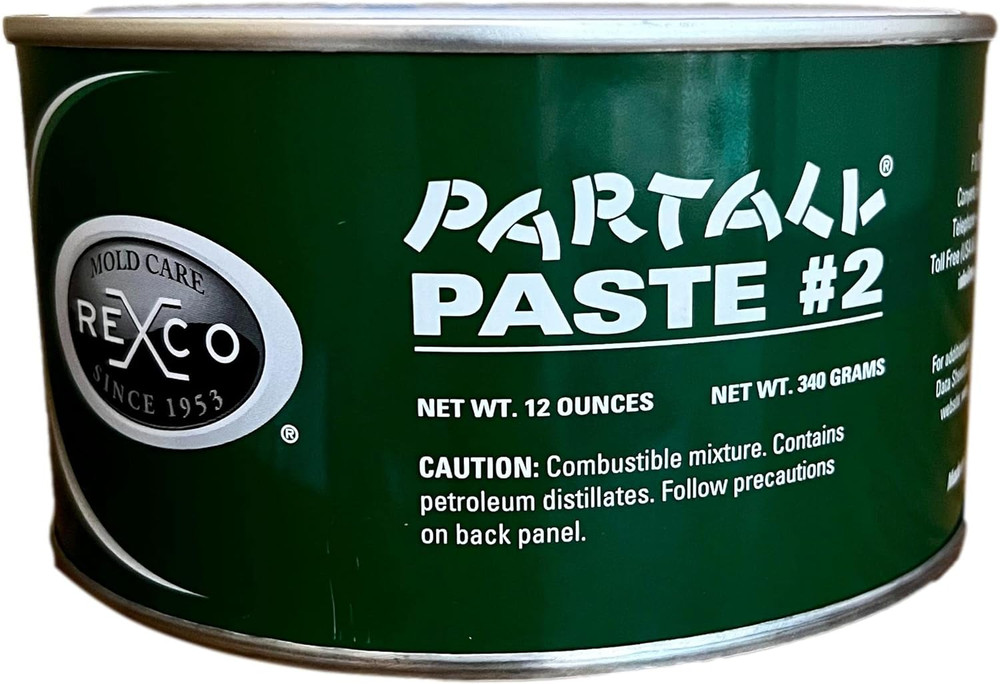 PARTALL® Paste #2 Mold Release Wax - 12oz Can for Easy Molding & Release