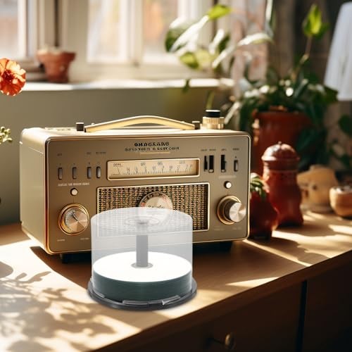 CD/DVD Empty Cake Box Spindle, 2pcs Empty DVD Storage CD Container Cake Box