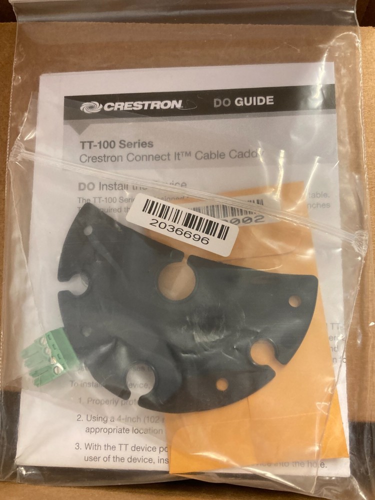 NEW CRESTRON TT-100-B-T Cable CADDY