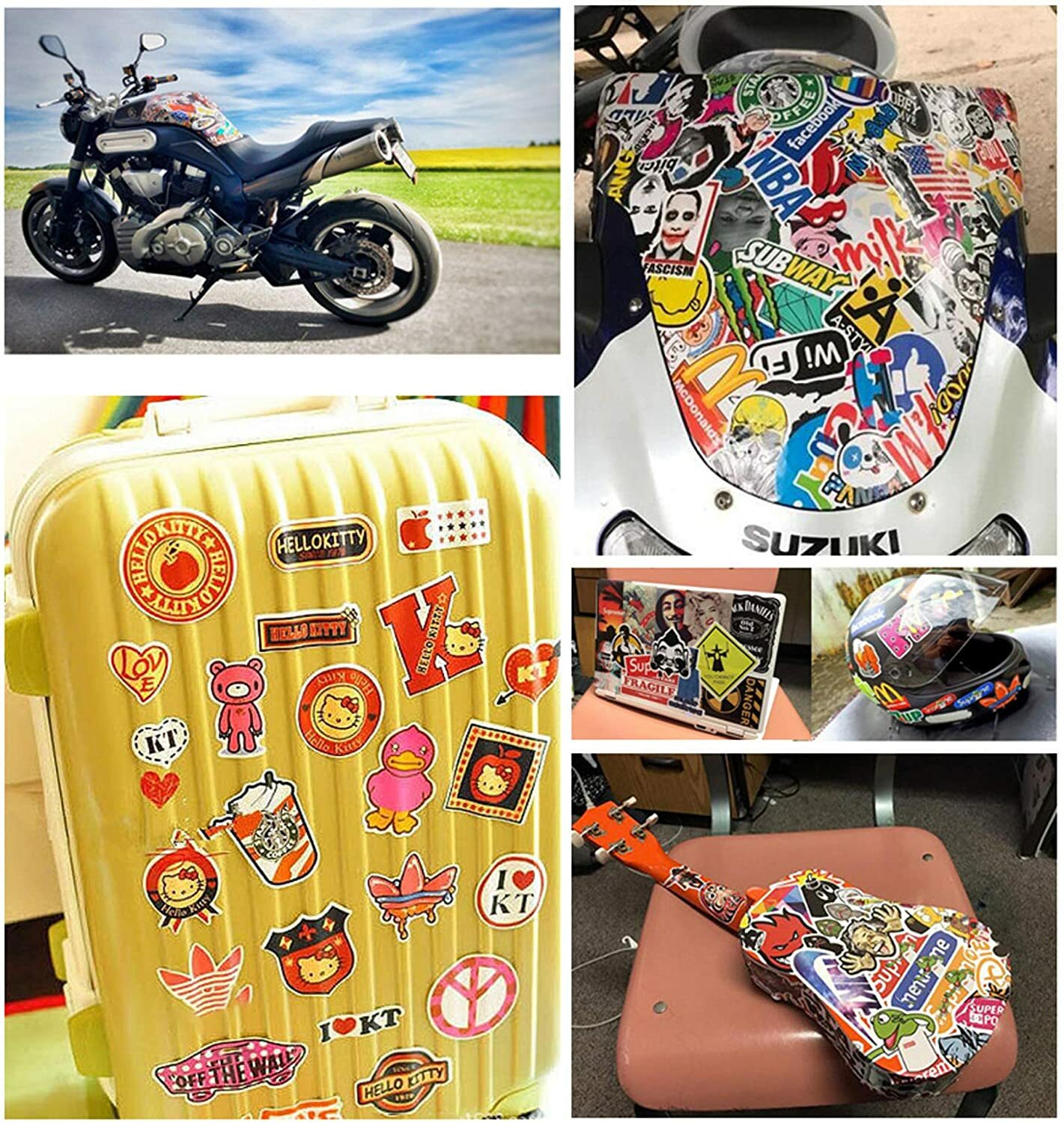 100/200/300 Skateboard Stickers Bomb Vinyl Laptop Luggage Decals Dope Sticker