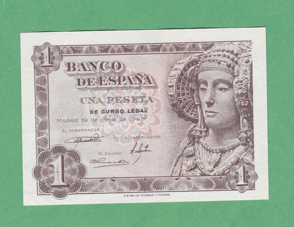 Spain 1 Pesetas Note P-135  UNCIRCULATED