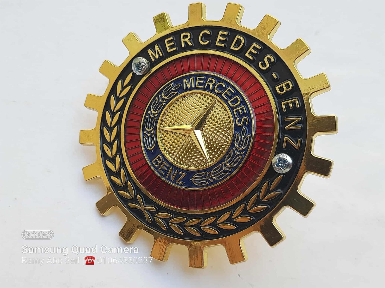 Mercedes-Benz Metal Vintage Badge for the Front Grille.A classic &unique piece