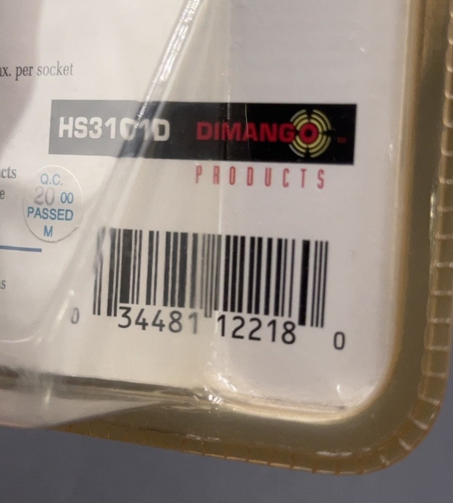 DIMANGO Add-On Light Socket Adapter HS3101D Motion-Activated Security New Sealed