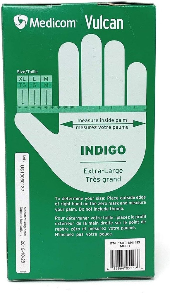 Medicom Vulcan Nitrile Gloves, XL (150 Count)