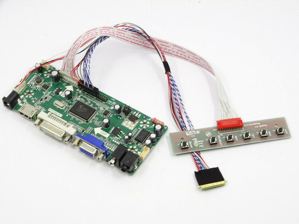 For B121EW03 V7 LCD Controller board Driver Board Kit LCD LVDS HDMI+DVI+VGA