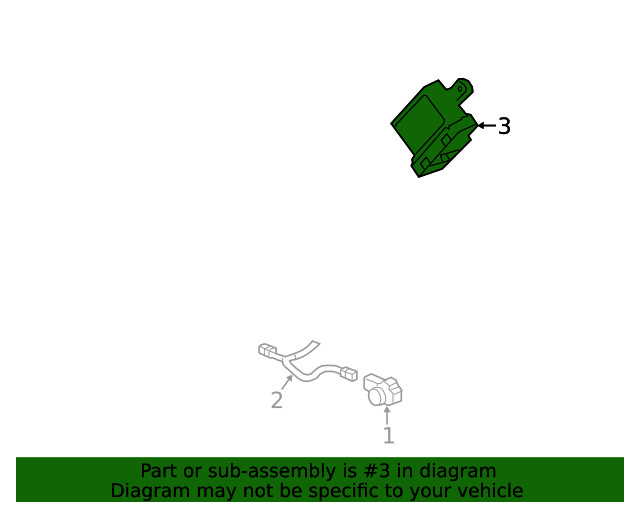 Genuine GM Parking Assist Control Module 84169043