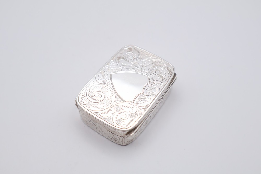 Contemporary Solid Silver Snuff Box Hallmarked Sheffield 2002