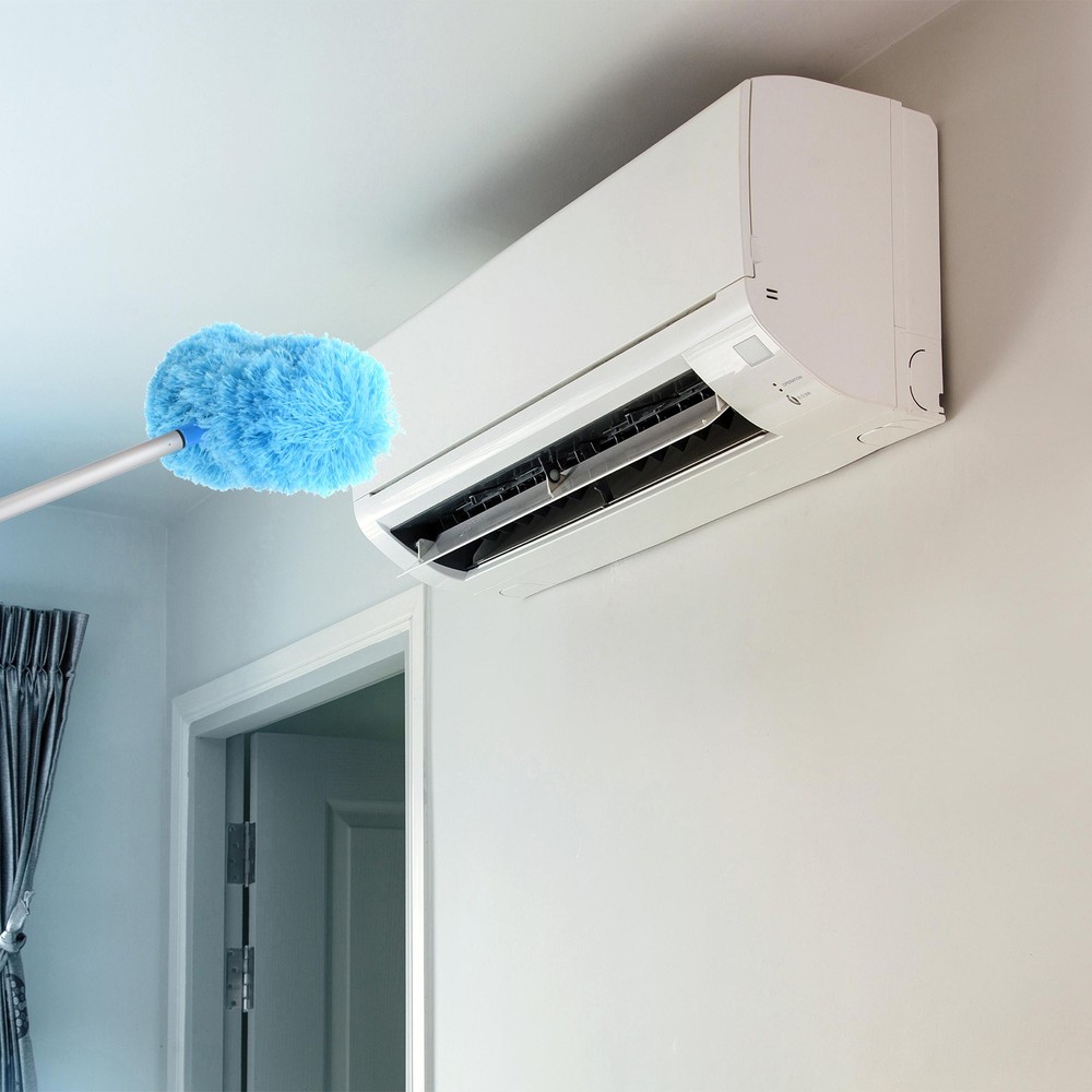 Ceiling Fan Cleaner Duster 12.9" to 47.2" Microfiber Clean Tool Extendable Blue