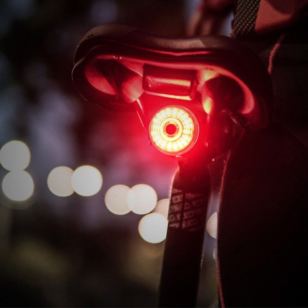 LED Tail Light with Domed Lens for Increased Side Visibility While Riding