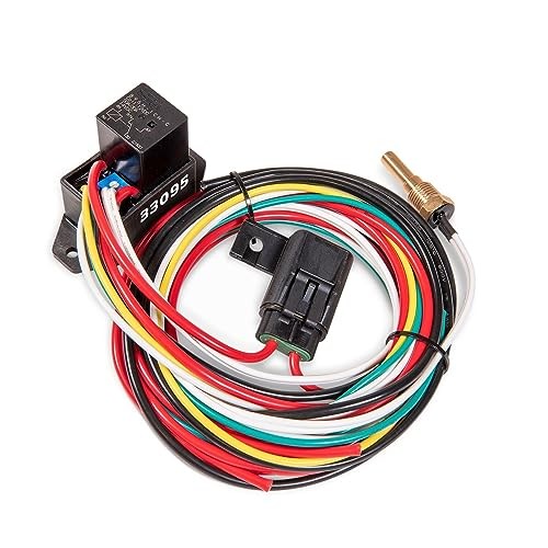 Compact Adjustable Electric Fan Controller and Relay Kit with Thread-in
