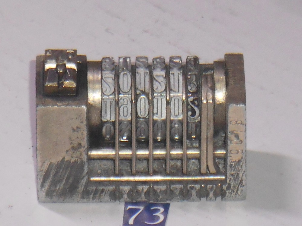 SUNUM | letterpress numbering machine | 73