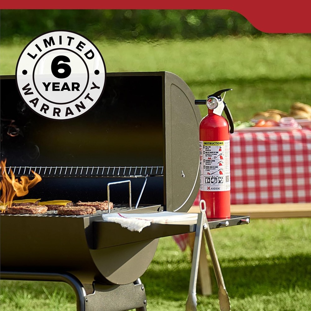 Multipurpose 1A:10B:C Fire Extinguisher with Mounting Bracket – Home Essentials