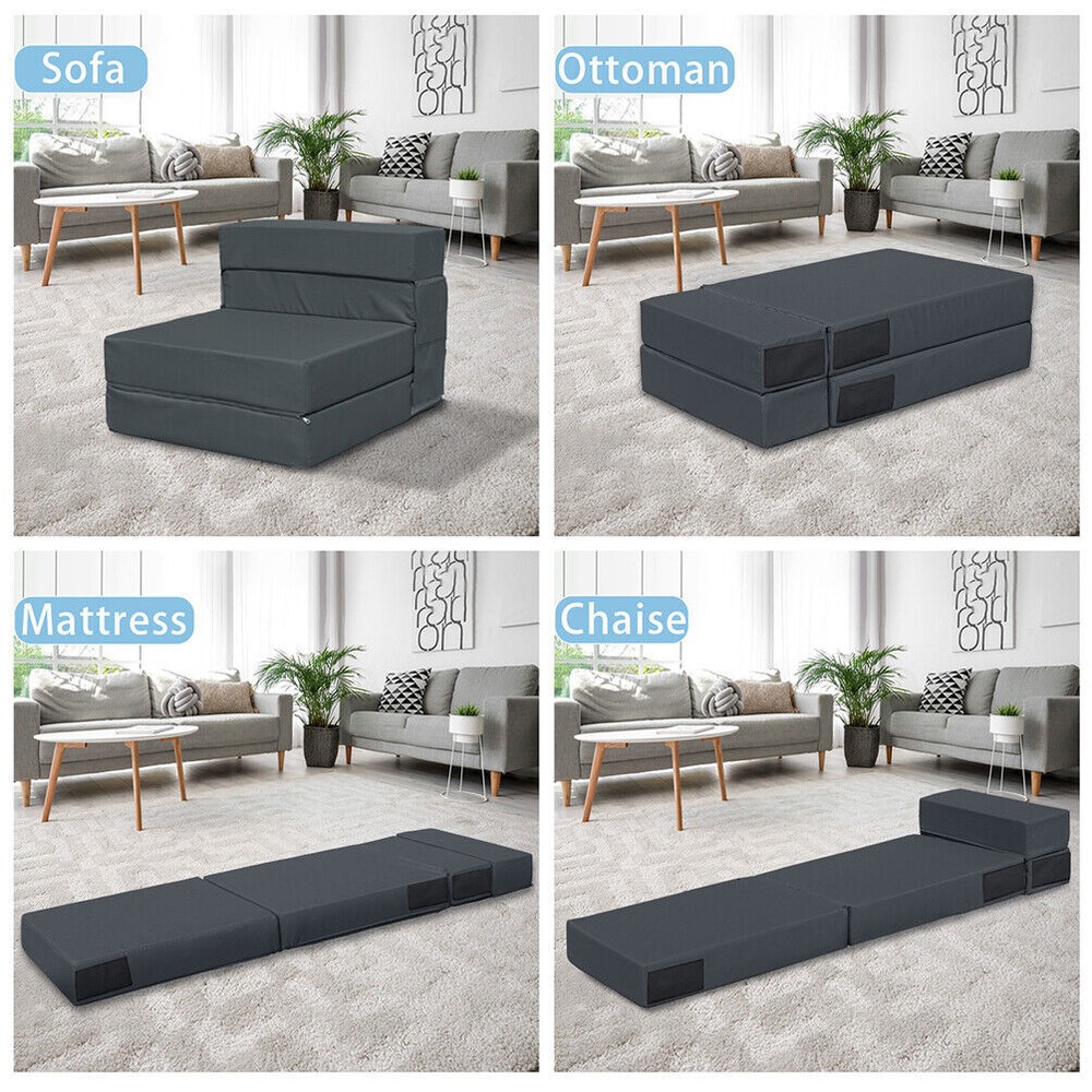 Folding Sofa Bed Convertible Modern Flip Bed Chair Modern Down Sleeper Couch