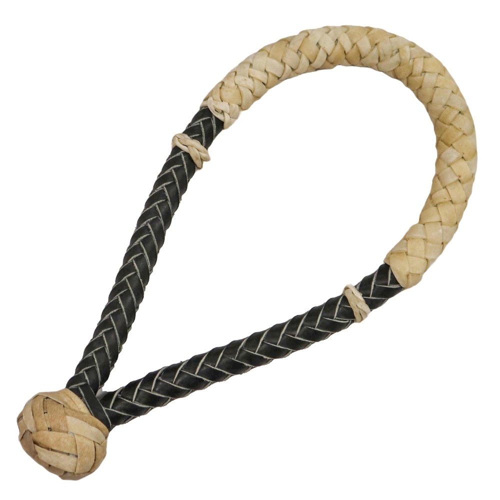 Black Braided Rawhide Leather Horse Bosal Cable Core