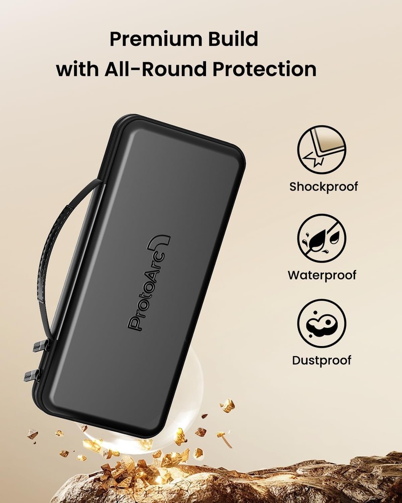 Travel Foldable Keyboard Case Hard Shell Portable Carrying Case Compatible
