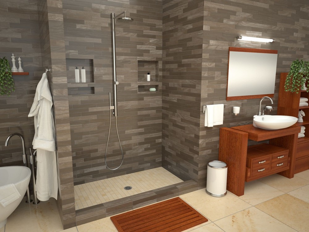 Tile Redi 4248C Redi Base 42" x 48" Rectangular Shower Base - Chrome