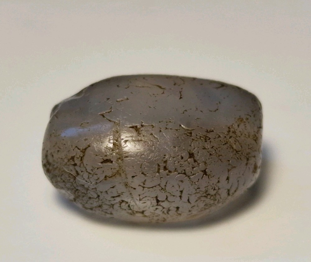 ANCIENT RARE BLUE CHALCEDONY AGAT BEAD