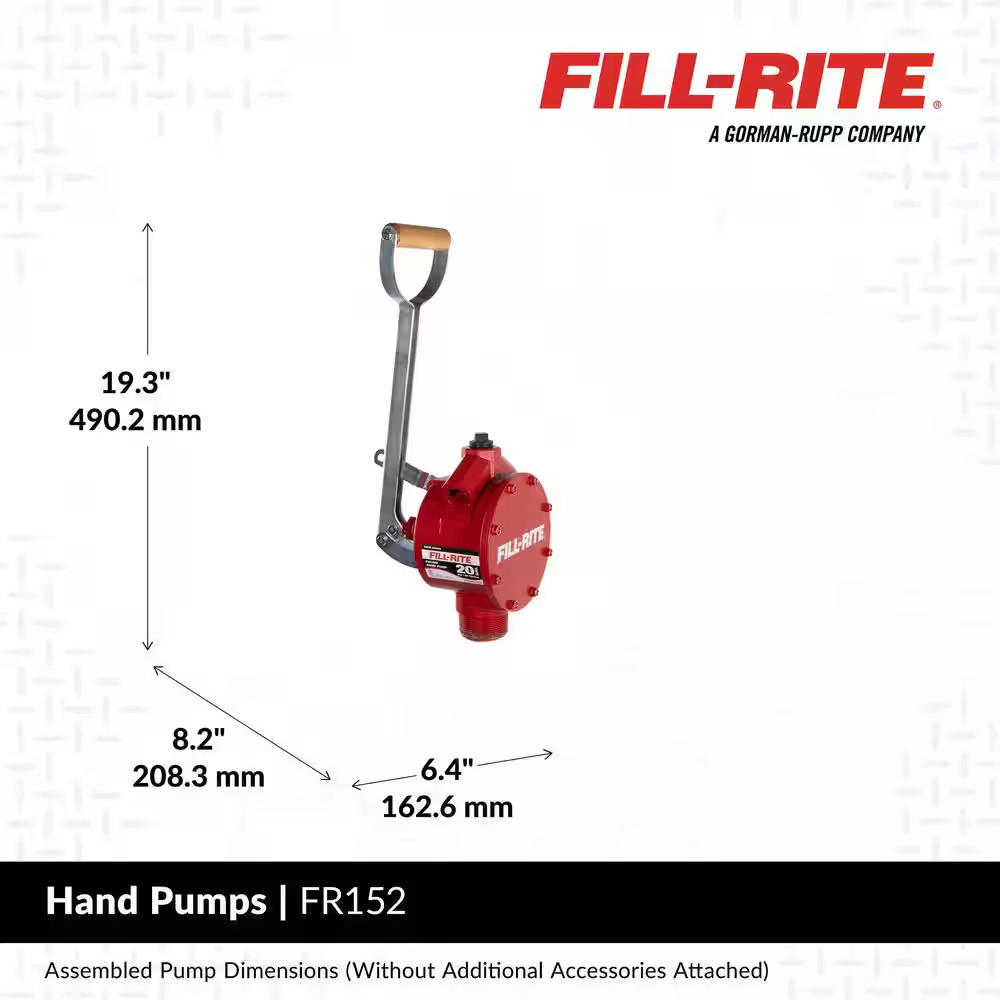 FR152 Piston Hand Pump with Standard Accessories