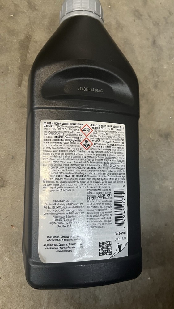 Brake Fluid DOT4 32Oz