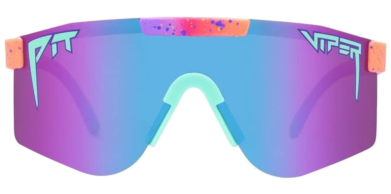 Pit Viper The Copacabana Double Wide Shield Sunglasses w/ Mirror Lens