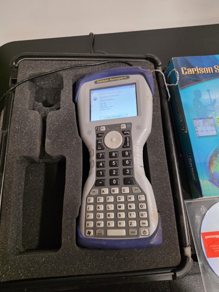 Carlson Surveyor + Data Collector W/ Case, Battery, Adapter SurvCE Enabled
