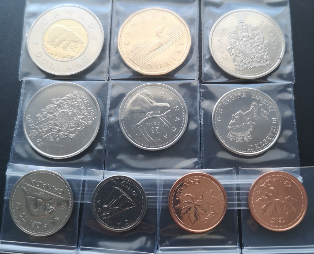 ***CANADA 2002 COMPLETE UNCIRCULATED COINS SET ***