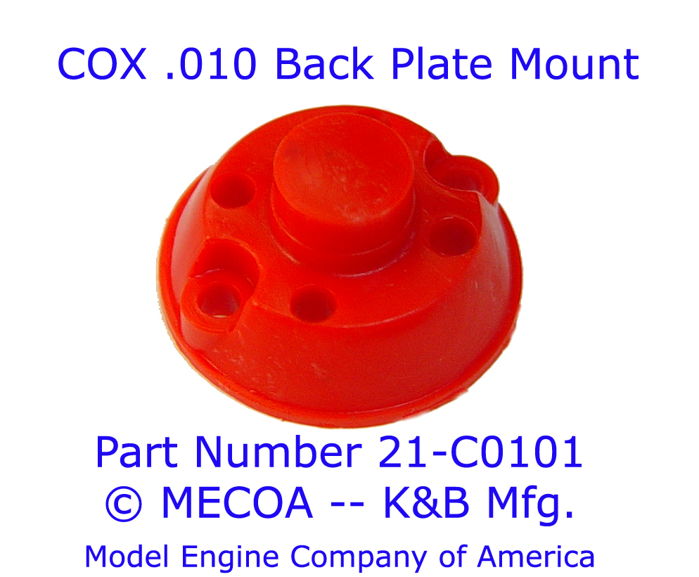 COX ENGINE .010 TD Red Back Plate Mount from MECOA K&B
