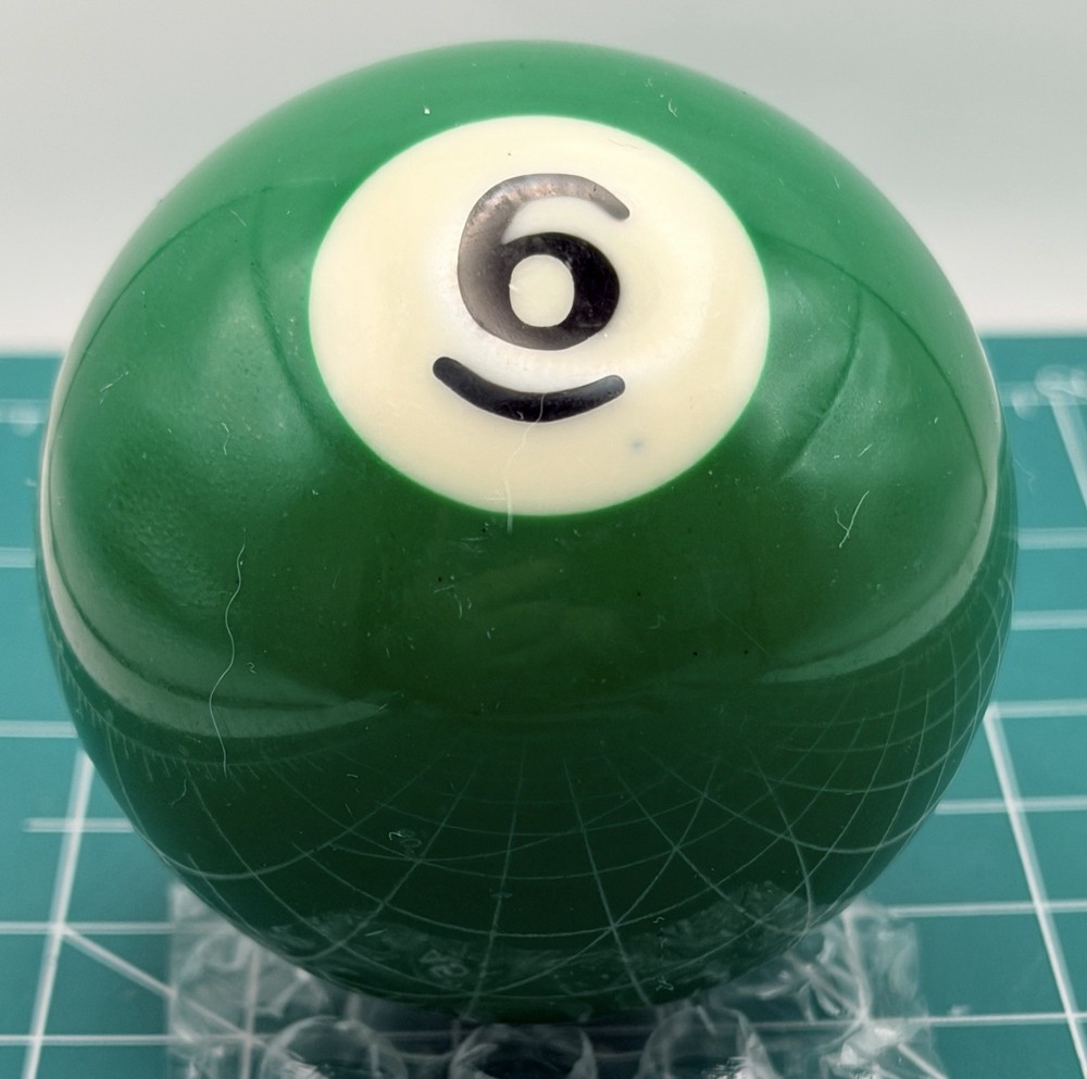 Single #6 Billiard Pool Ball Replacement Standard 2.25" Green Solid New Game Pcs