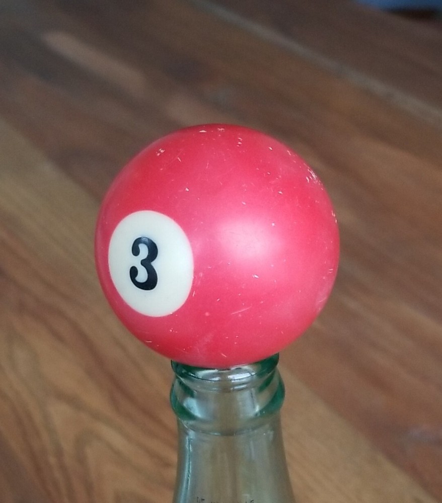 Pool Billiard Ball #3 Solid Vintage Replacement  2 1/4"