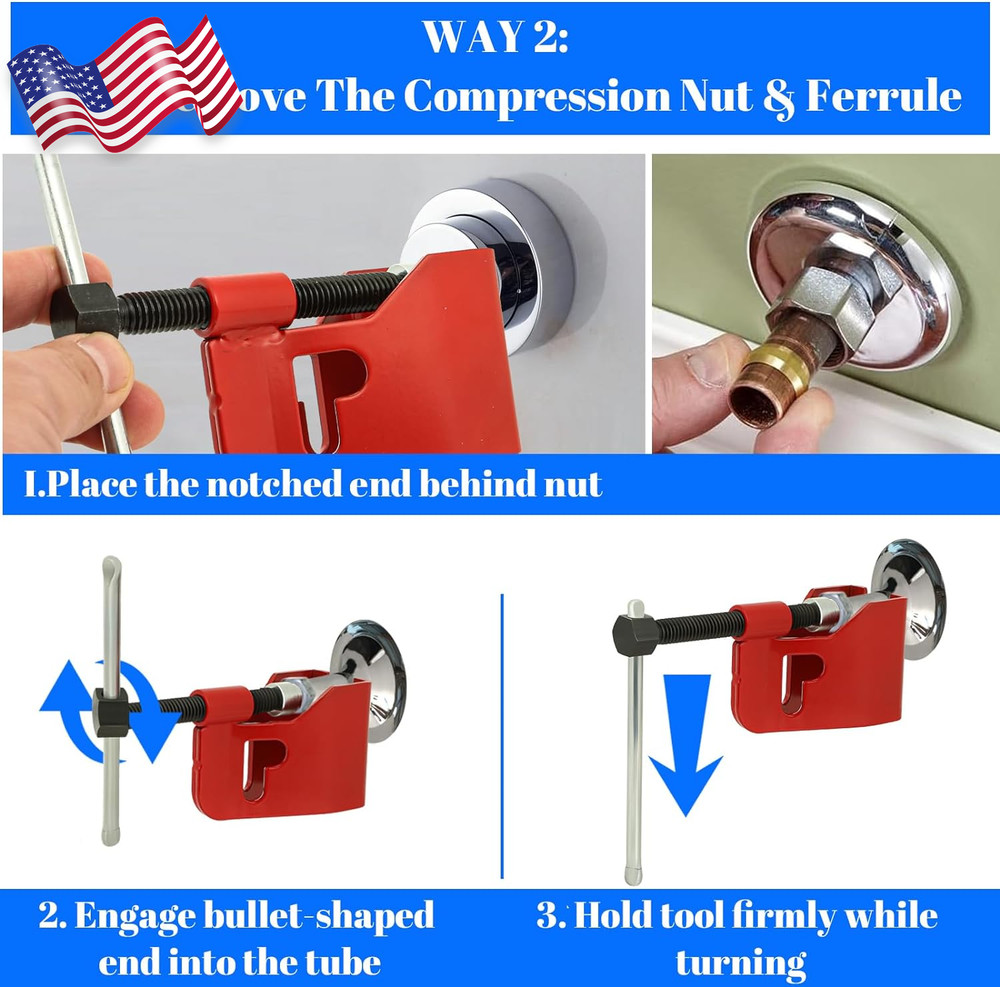 Compression Sleeve Puller Tool Remove Ferrule & Nut of Pipe FREE SHIPPING
