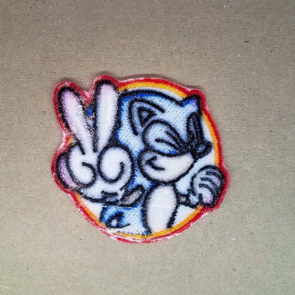 Sonic Hedgehog Patch 2 3/4 inches