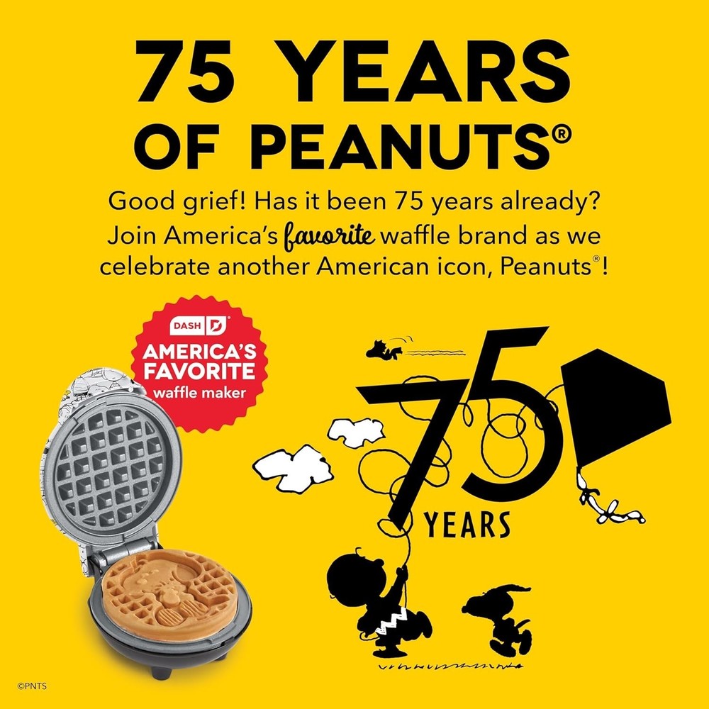 Peanuts X Mini Waffle Maker
