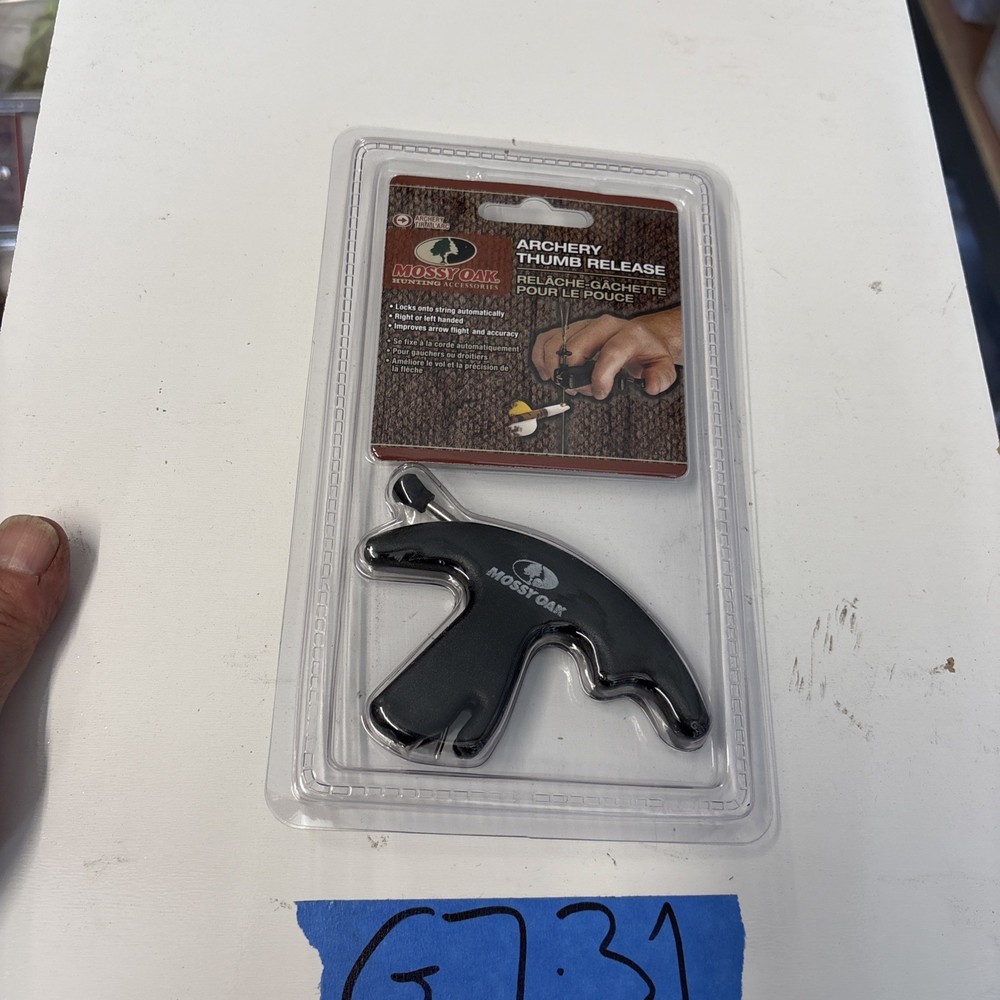 Mossy Oak Archery Thumb Release Aid Adjustable Trigger Bow Hunting