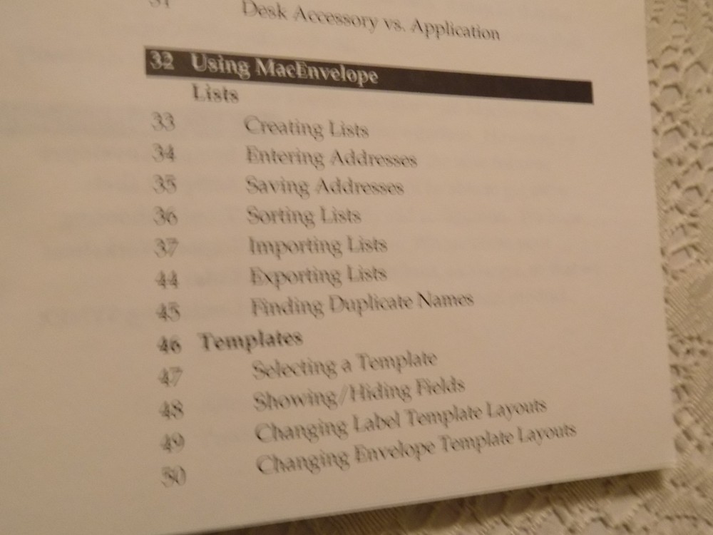 Vintage Synex Mac Envelope For Mac Version 5.1, NICE