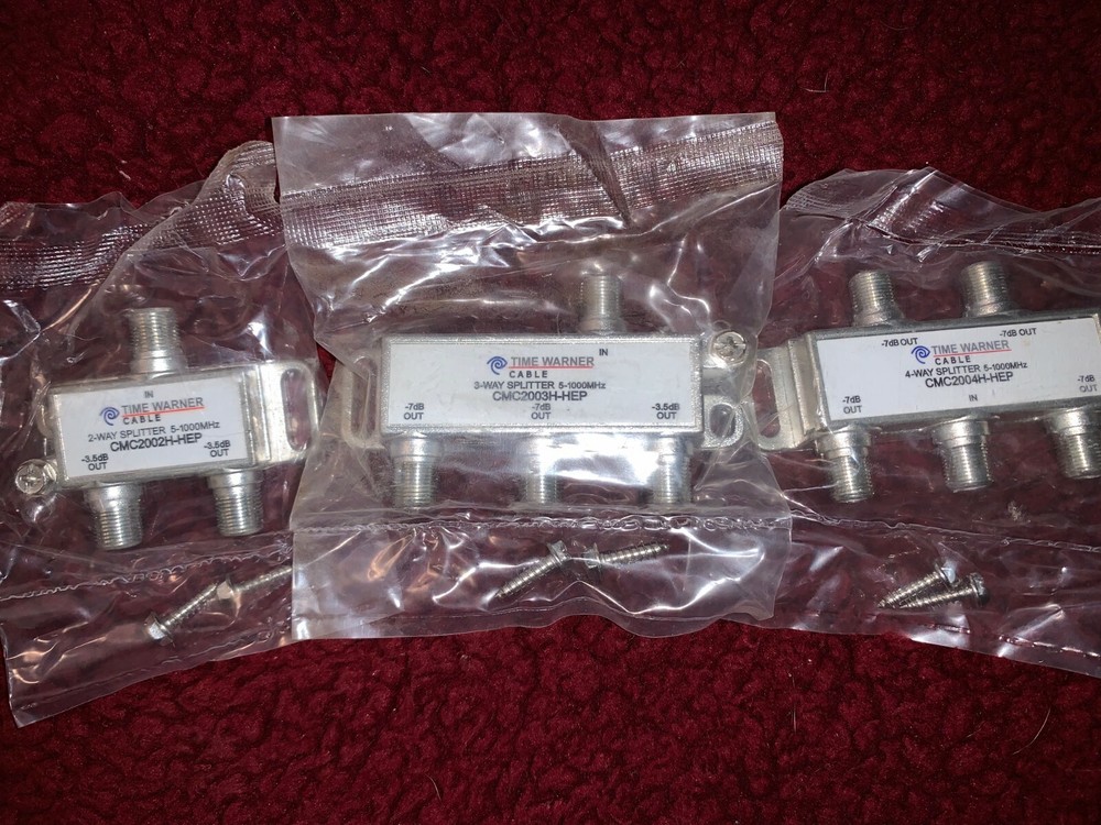 Time Warner Cable 2 3 4  Way Coaxial Cable Splitter