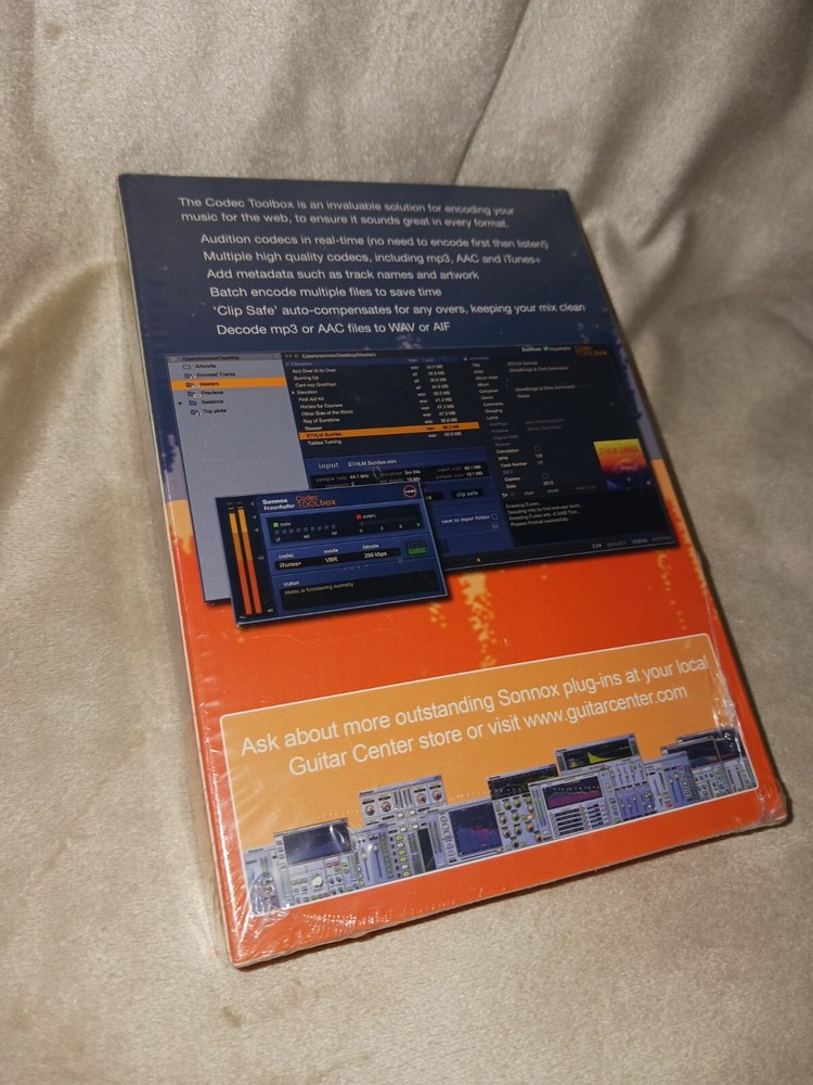 New / Unopened Sonnox Fraunhofer Codec TOOLbox Song Mastering Encoding