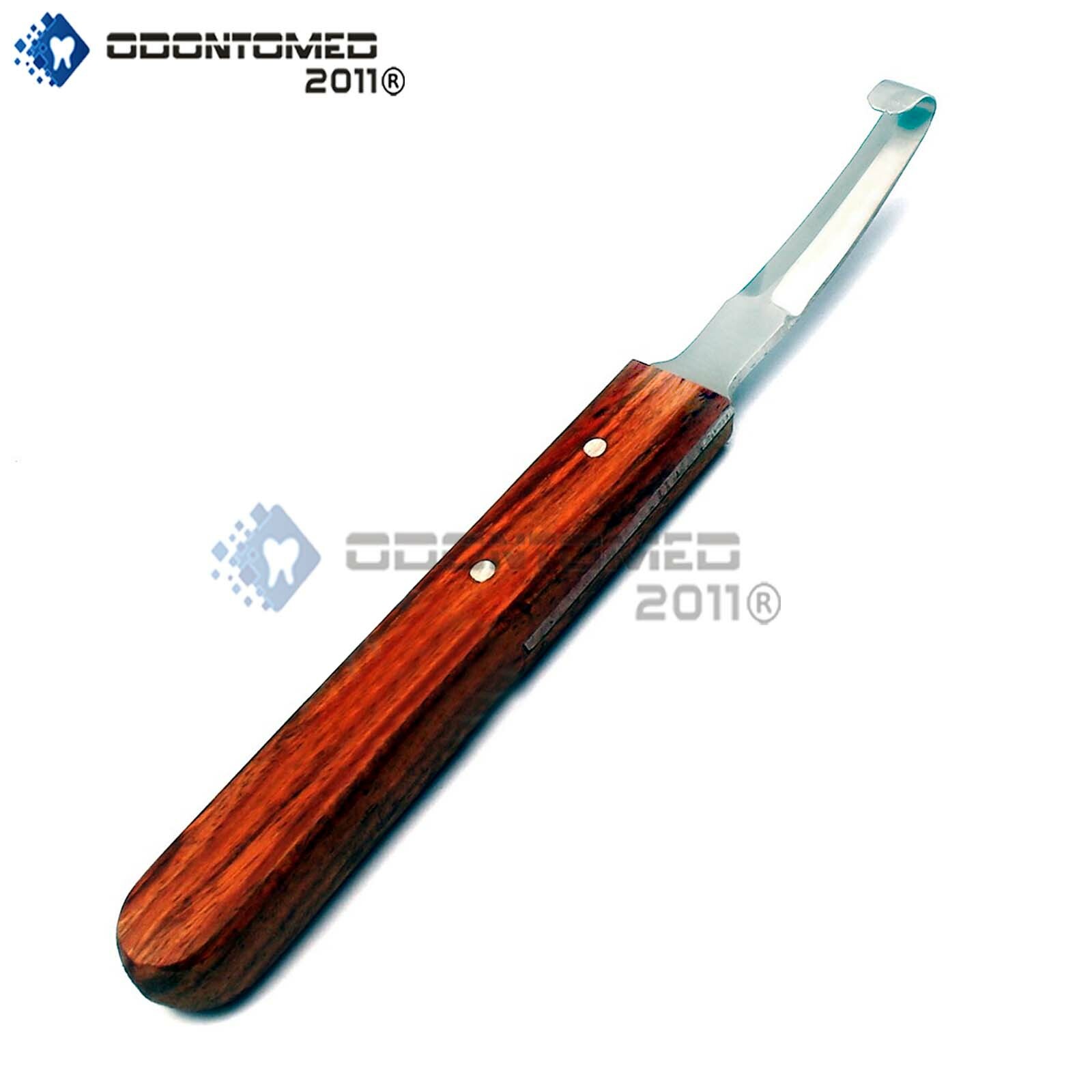 ODM Sheep Hoof Knife Knives Double Edge Blade Stainless Blade Wooden Handle