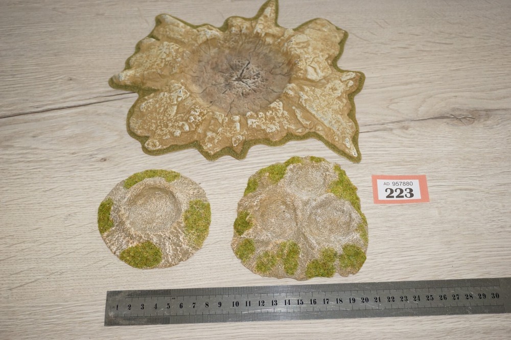 Warhammer 40k Blast Craters Moonscape Scenery