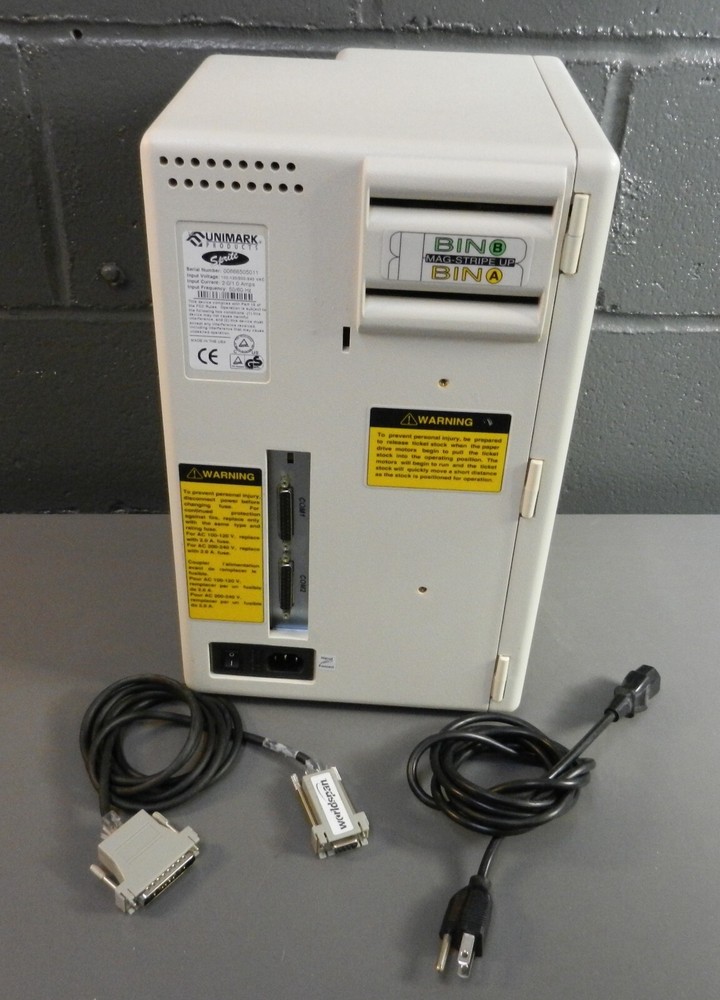 Unimark Sprite Worldspan Thermal Ticket/Boarding Pass Printer w Cables/Software