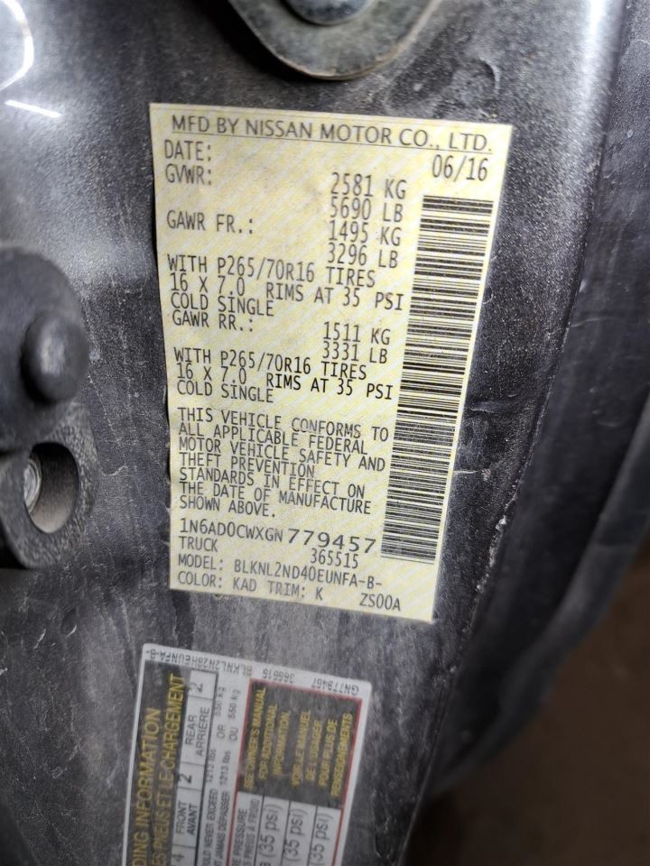 2016 Frontier Jack Sku#4387623