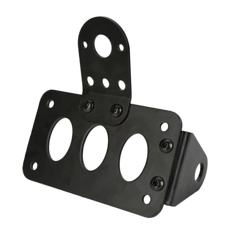 Motorcycle Side Mount License Plate Bracket Holder For Harley Touring Road King